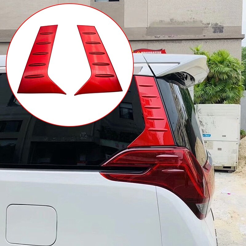 Car Accessories C Pillar Rear Window Quarter Cover Garnish for Toyota Alphard Vellfire 3Rd Gen: Red