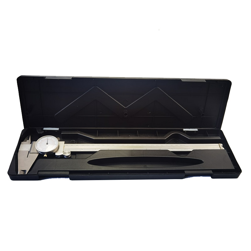 Dial caliper Metric/INCH Standard Dual Hand Reading scale High Precision Industry Stainless Steel Vernier Caliper Measuring Tool
