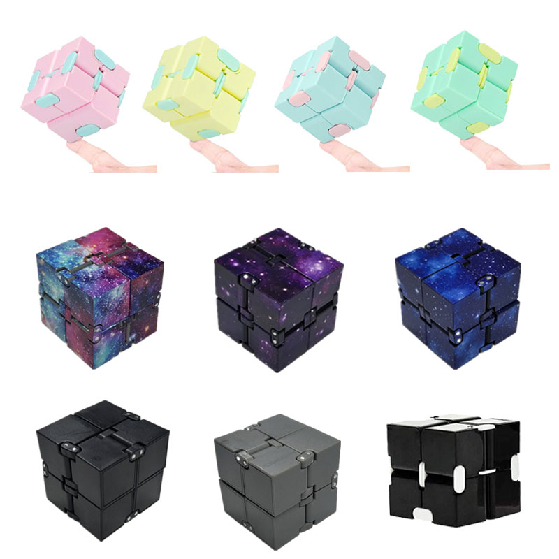 Kinder Erwachsene Unendlichkeit Cube Quadrat-Puzzle Spielzeug Entlasten Stress Lustige Hand Spiel Anti-Stress-Spielzeug für Kinder Dekompression Spielzeug