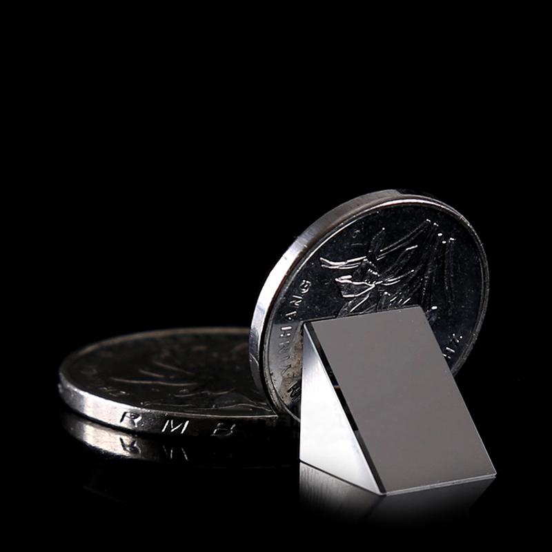 5x5x5mm Optical Glass Triangular K9 Prism Lens With Reflecting Film Light Spectrum Physics Optics,optical prism lens
