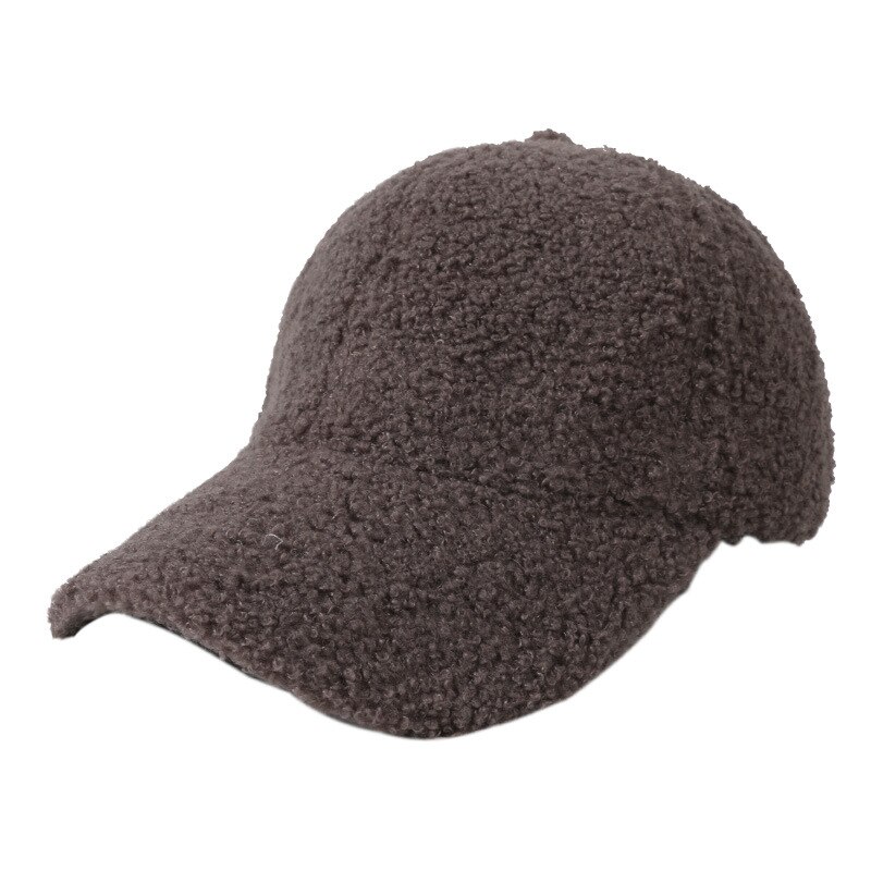 Unisex Winter Outdoor fleece faux fur Adjustable Caps winter warm baseball sport caps men&amp;women Cute
