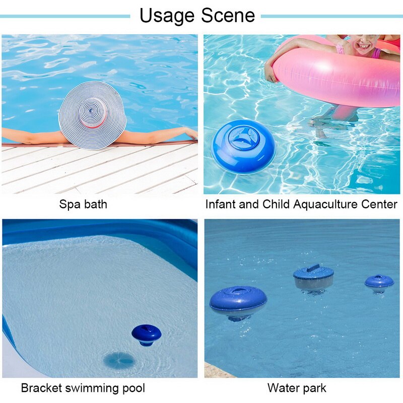 Swimming Pool Floating Chemical Chlorine Dispenser Swimming Pool Accessories Thermometer Disinfection Automatic Applicator Pump