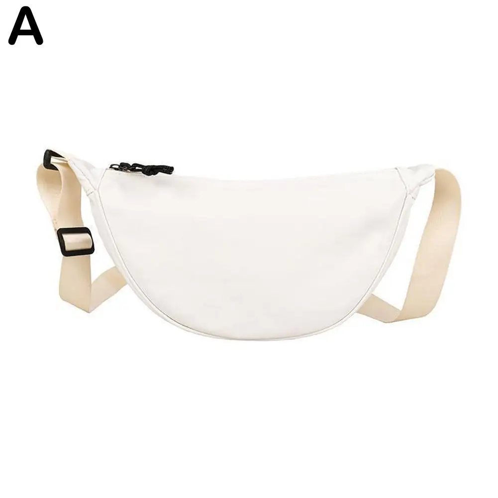 Nylon Crossbody Bag Hobo Sling Crescent Bag Dumpling Small Bag Casual Shoulder Adjustable Women Purse Bag Handbag S T6O3: Beige