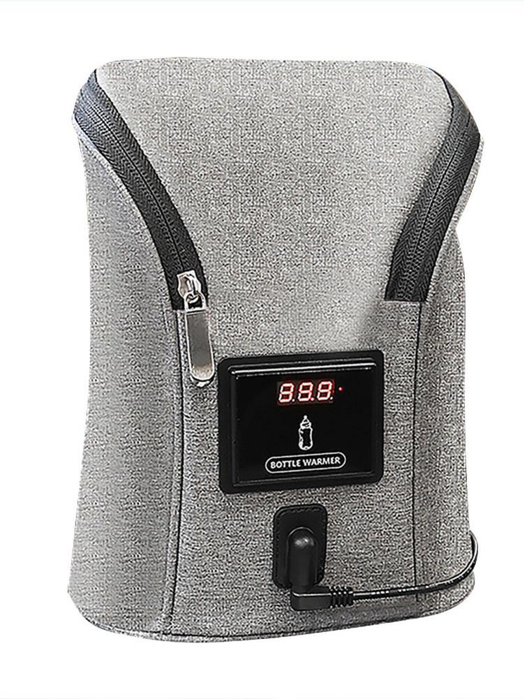 Carmounted Dubbele Fles Warme Draagbare Outdoor Thermostatische Constante Temperatuur Verwarming Multi-functionele Melk Fles Opbergtas