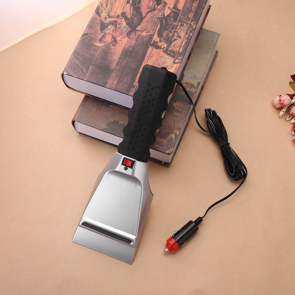 12V Electric Heated Car Ice Scraper Automobiles Cigarette Lighter Snow Removal Shovel Windshield Glass Defrost Clean Tools