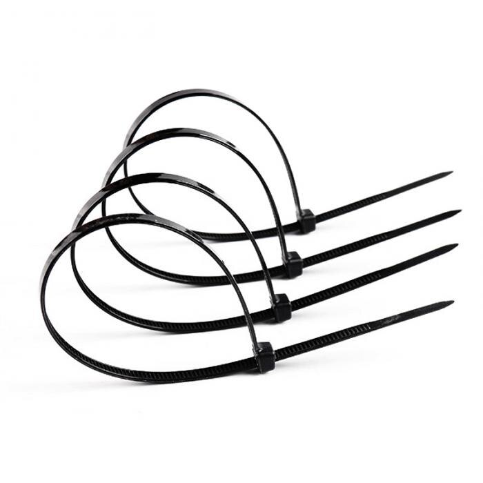 100PCS Self-locking Nylon Cable Ties Plastic Zip Tie Black / White Wire Binding Wrap Straps Fastening UL Certified