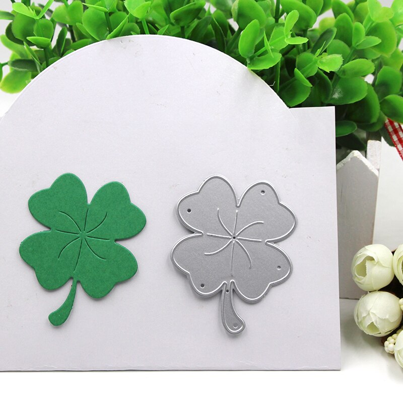 Four-Leaved Clover Metal Cutting Dies Stencils Template for Scrapbooking Card Album Embossing Decor DIY Metal Crafts