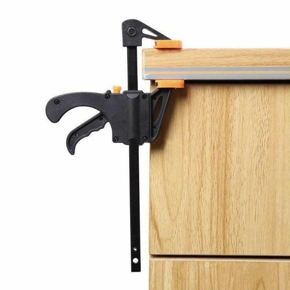 4 inch Woodworking Bar F Clamp Clip Hard Grip Quick Tool DIY Release Hand Ratchet Carpentry Vise Z0U2