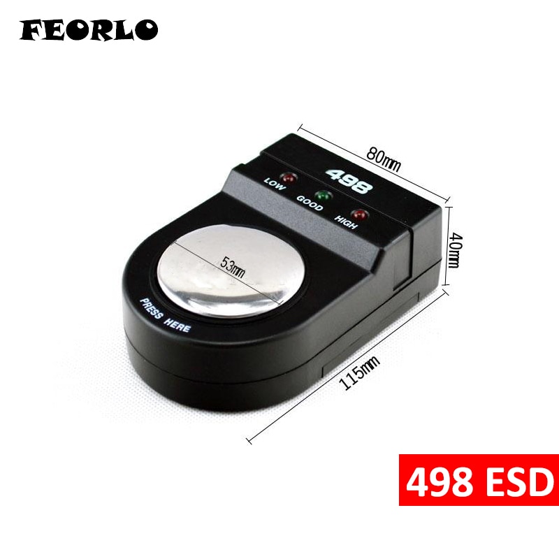 FEORLO 498 ESD Anti static Anti-static Wrist Strap monitor measurement Antistatic Wrist strap tester