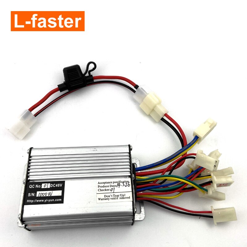 48V 1000W E-scooter Motor Brush Controller 36V Control Unit With Fuse Wise For Chain Drive Electric Bike Bicycle