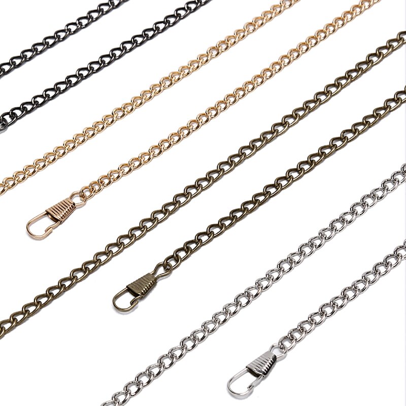 1PCS for Bags DIY Long 120cm Metal Chain Purse Buckles Shoulder Bags Straps Shoulder Crossbody Bag Parts Accessories