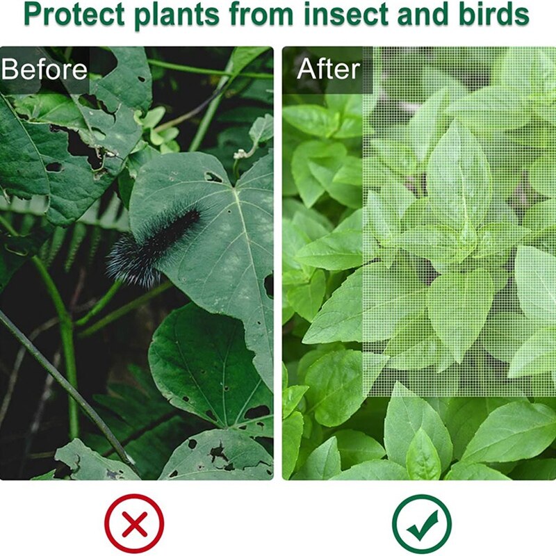 5 Packs Of Garden Plant Protection Nets with Rope, Tomato Protective Cover Garden Plant Isolation Bags for Vegetable