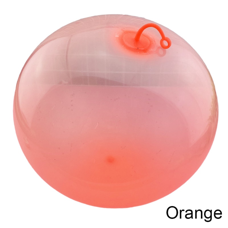 Giocattoli da esterno per bambini palla a bolle palloncino riempito con acqua ad aria morbido squishy gonfiabile bagno per bambini doccia palla da spiaggia antistress: orange 40CM