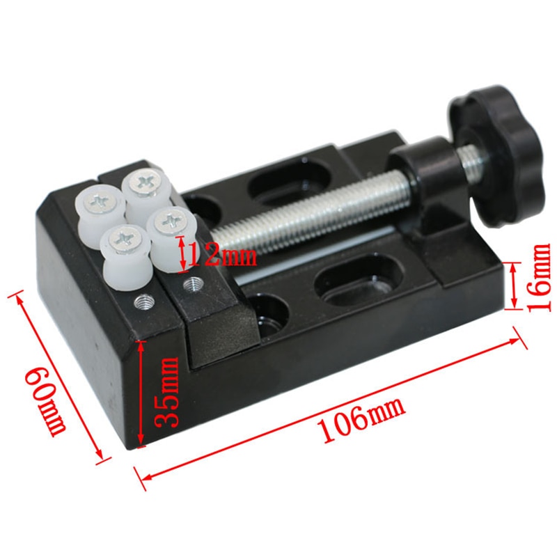 Miniature Hobby Clamp On Table Bench Vise Tool Vice Muliti-Funcational Table Vice Carving Bench Clamp Drill Press Flat Vice