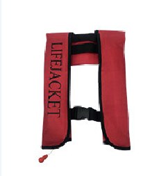 Automatic Inflatable Life Jacket Inflatable Portable Life Jacket Life Jacket Life Vest: red / Manual operation
