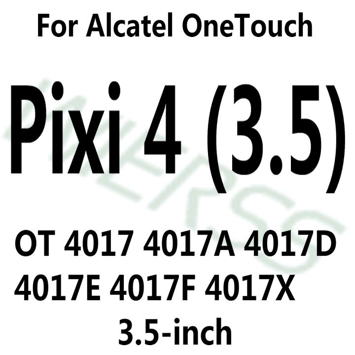 Temperato di Vetro Dello Schermo Della Pellicola Della Protezione per Alcatel One Touch Pop C3 C7 C9/Idol 3 4 4S 4.7 5.5 /Pixi 3 4 3.5 4 5 5.0 5.5 6 6.0: ForAlcatel Pixi 4 35