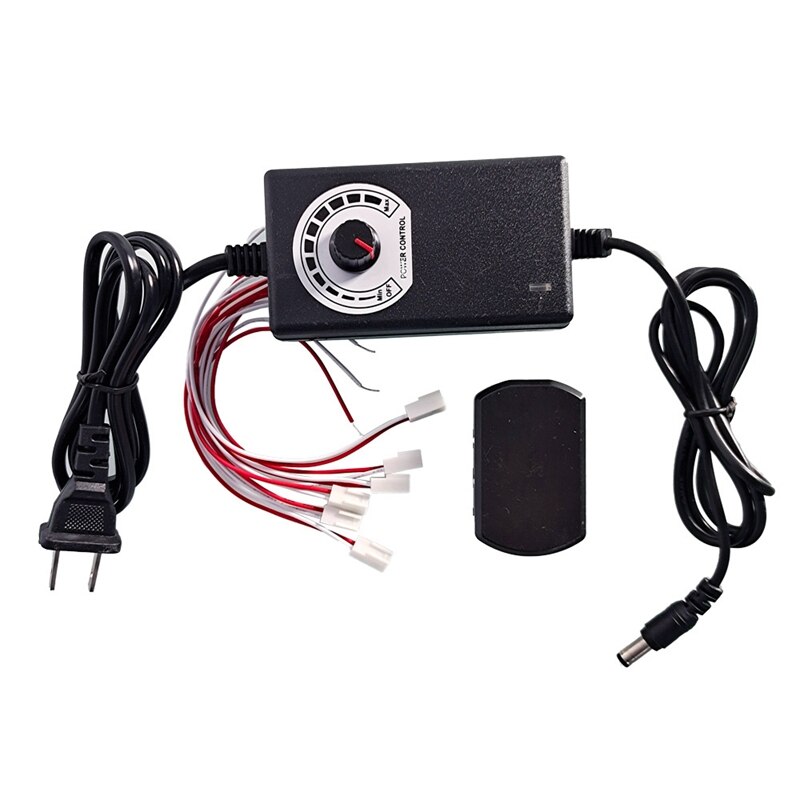 3-12V Changeable Power Supply, with 6 Output Ports./Railway Layout/Railroad Layout/Train Layout EU Plug