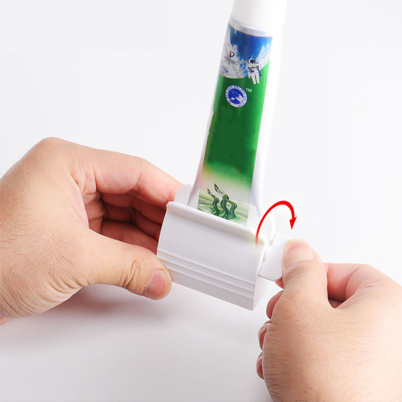 Toothpaste Squeezer Dispenser Facial Cleanser Tube Toothpaste Rolling Toothpaste Holder Bathroom Accessories Set