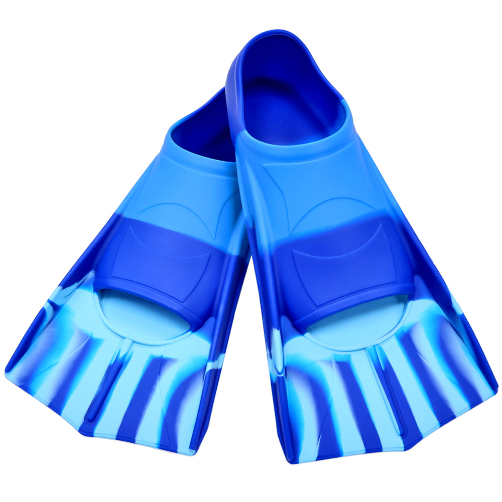 Silicone Fins Swim Training Snorkel Short Diving Flippers Frog Shoes Men Women Breaststroke Freesnorkel Swimming: XXS / PURPLE
