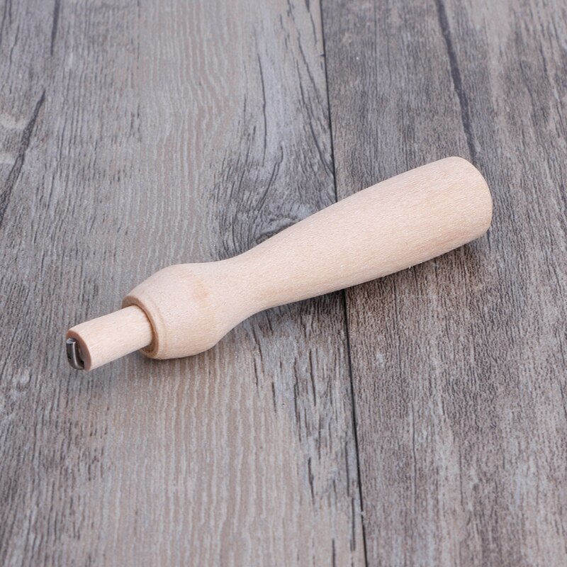 Outil De Biseautage Pour Cuir - Manche En Bois, Lame Acier Inox, 2 Tailles (25 Mm) - Pour Travail Du Cuir, Maroquinerie DIY