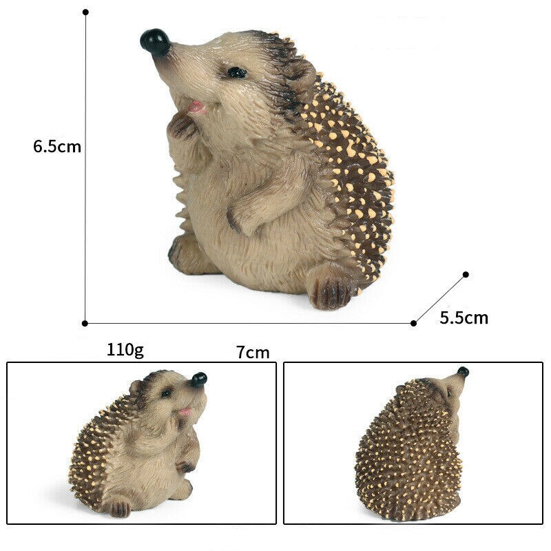 Hedgehog Model Jungle Wild Animal Figure Realistic Erinaceinae Decoration Educational Toys for Children Kids Collection