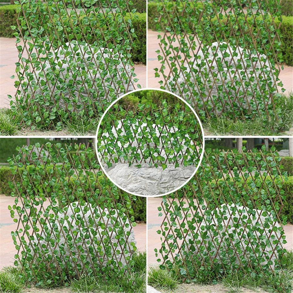 Artificial Garden Plant Fence UV Protected Privacy Screen Outdoor Indoor Use Garden Fence Backyard Home Decor Greenery Walls