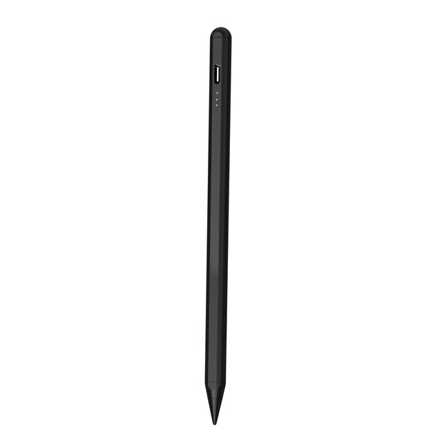 Apple Pencil iPad Tilt Pressure Sensitive Pen Magnetic Absorbing Anti-Mistaken Stylus Pen Battery Display Stylus: BLACK