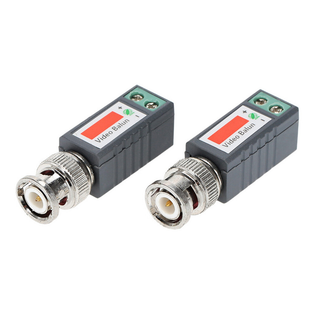 AHCVBIVN 10pcs CCTV Video Balun Passive Transceivers 2000ft Distance UTP Balun BNC Cable Cat5 CCTV UTP Video Balun