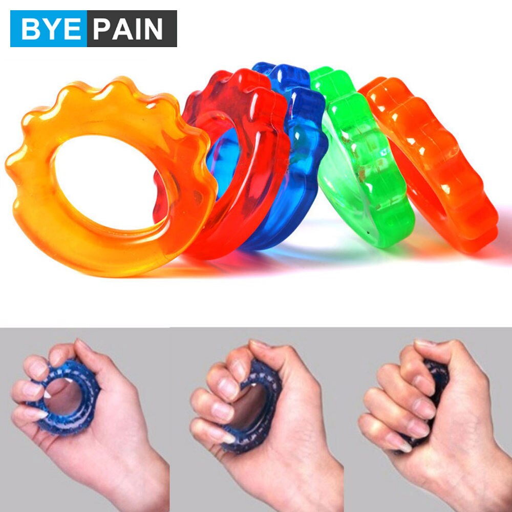 1Pcs Byepain Hand Exerciser Ringen Pvc Ringen Muscle Power Training Loops Expander Training Sport Exerciser Vinger