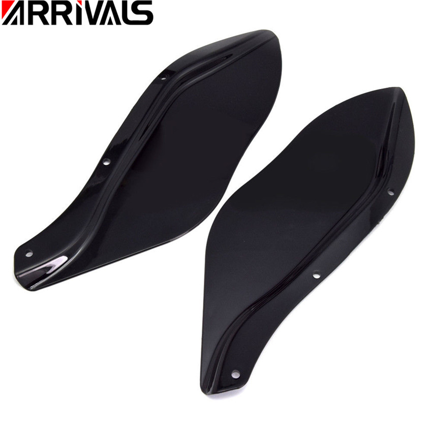 Noir clair moto côté ailes côté Batwing carénage vent déflecteur Air déflecteurs pare-brise pour Harley Electra Street Glide