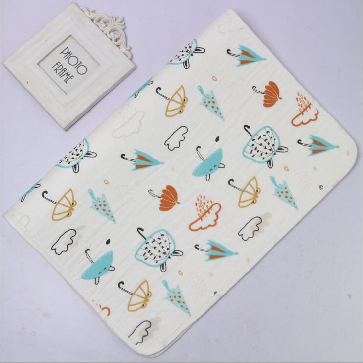 Portable Changing Pad Cover Baby Diaper Changing Mat Baby Washable Diaper Pad Diaper Changing Mat Reusable Wipes 70*120CM: Rain
