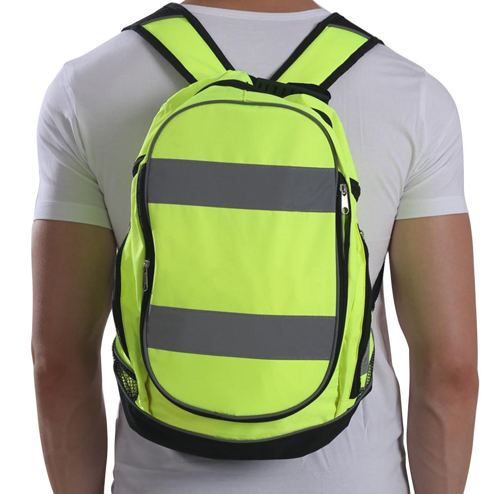 Night Reflective Luminous Riding Highly Resistant Safety Backpack Great For Sports Cycling