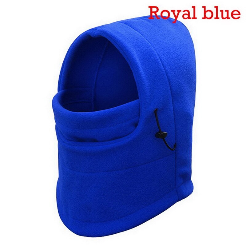 Winter Warm Fleece Mutsen Hoeden Voor Mannen Skull Bandana Halswarmer Bivakmuts Gezicht Warmming Wargame Cap Special Forces Unisex Hoed: Blauw