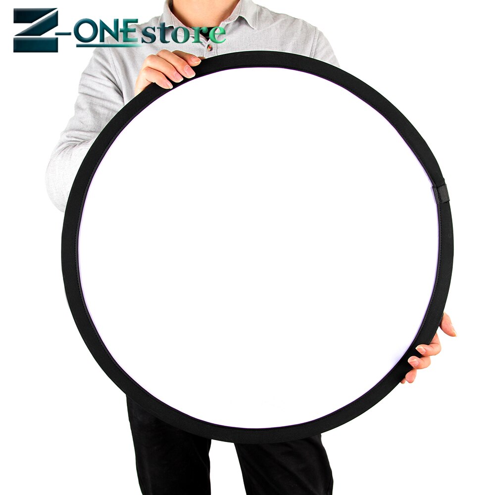 Professionele fotografie 32 "/80 cm 2in1 zilver/wit Licht Mulit Inklapbare Disc Fotografie Camera Reflector Studio met tas