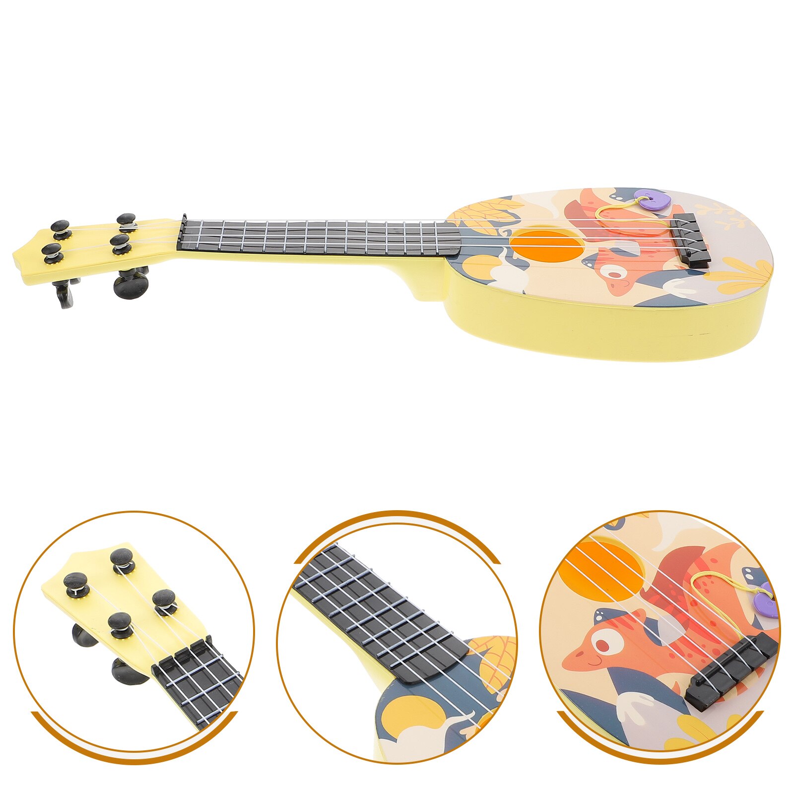 Early Learning Ukulele Kids Guitar Educational Instrument Kid Plaything: Assorted Color 2
