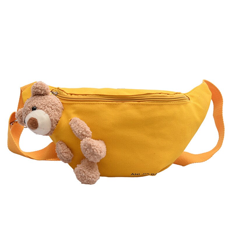 Trend Ladies Messenger Cute Canvas Chest Bag Small Fresh Girl Single Shoulder Multi-function Mobile Phone Bags