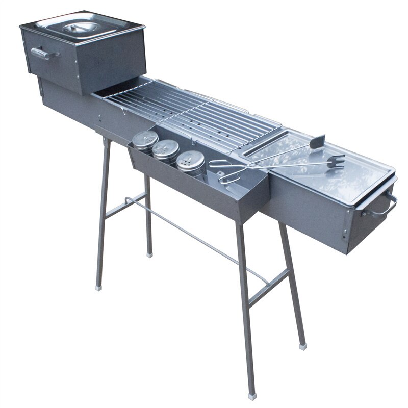 120 * 18CM outdoor carbon courtyard barbecue pits Two kinds of fried barbecue