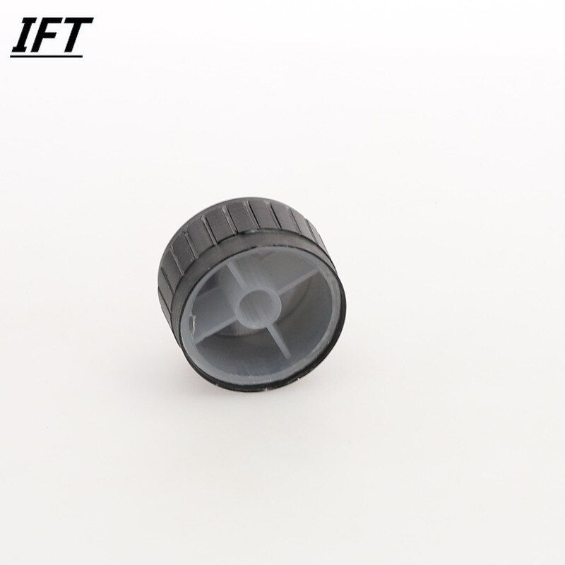 28mm x 16mm plast potentiometer kontrol volumen drejeknap hætte sort