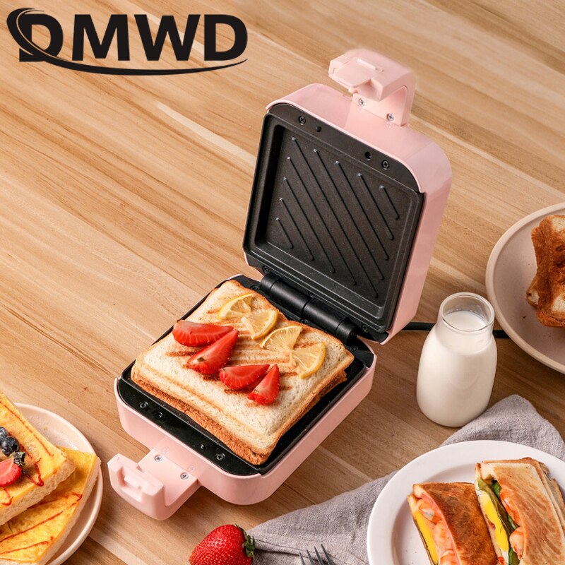 DIY Sandwich Maker Oven Breakfast Machine Plate Light Food Waffle Maker Multi-Function Heating Toast Pressure Grill Toaster