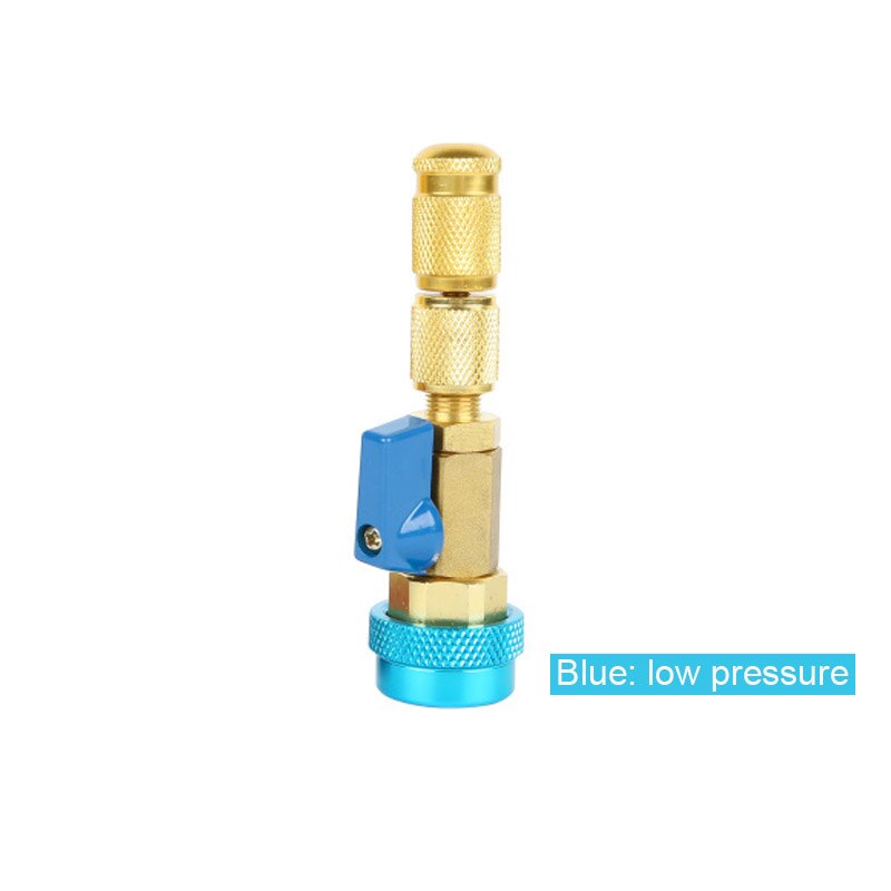 Válvula de aire acondicionado para coche, núcleo R134a, removedor rápido, adaptador para refrigerante de baja/alta presión, herramienta de extracción de núcleo de válvula: Low Pressure