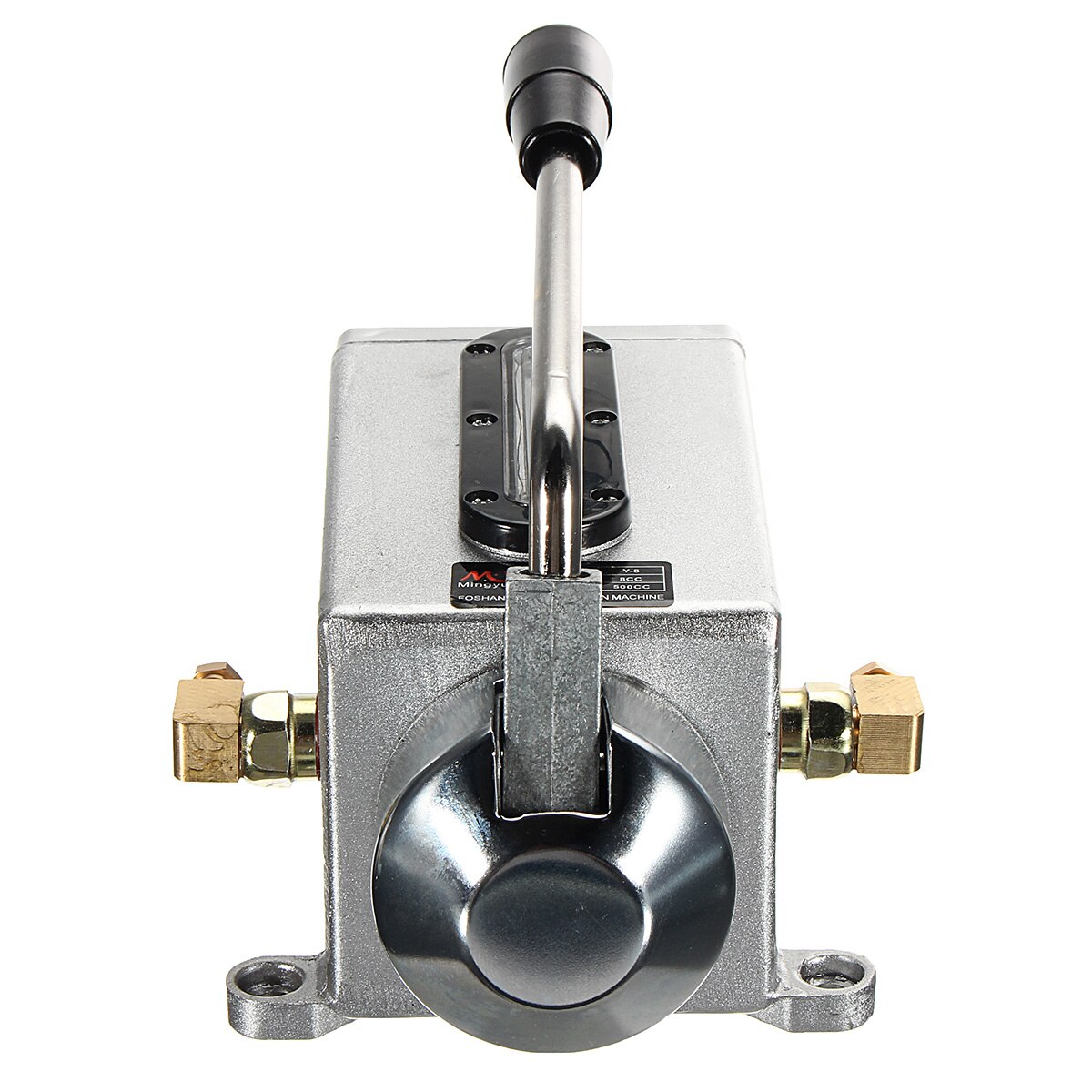 Y-8 Lubricating Manual Oil Pump Hand Lubrication 0.5L CNC 6mm Double Outlet Port