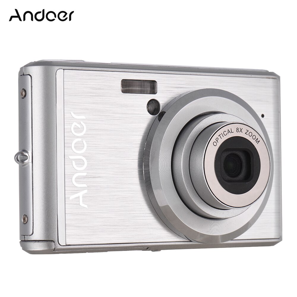 Andoer 20MP 1080P Digital Video Camera Camcorder LCD Screen with 2pcs Rechargeable Batteries 8X Optical Zoom Anti-shake Camera
