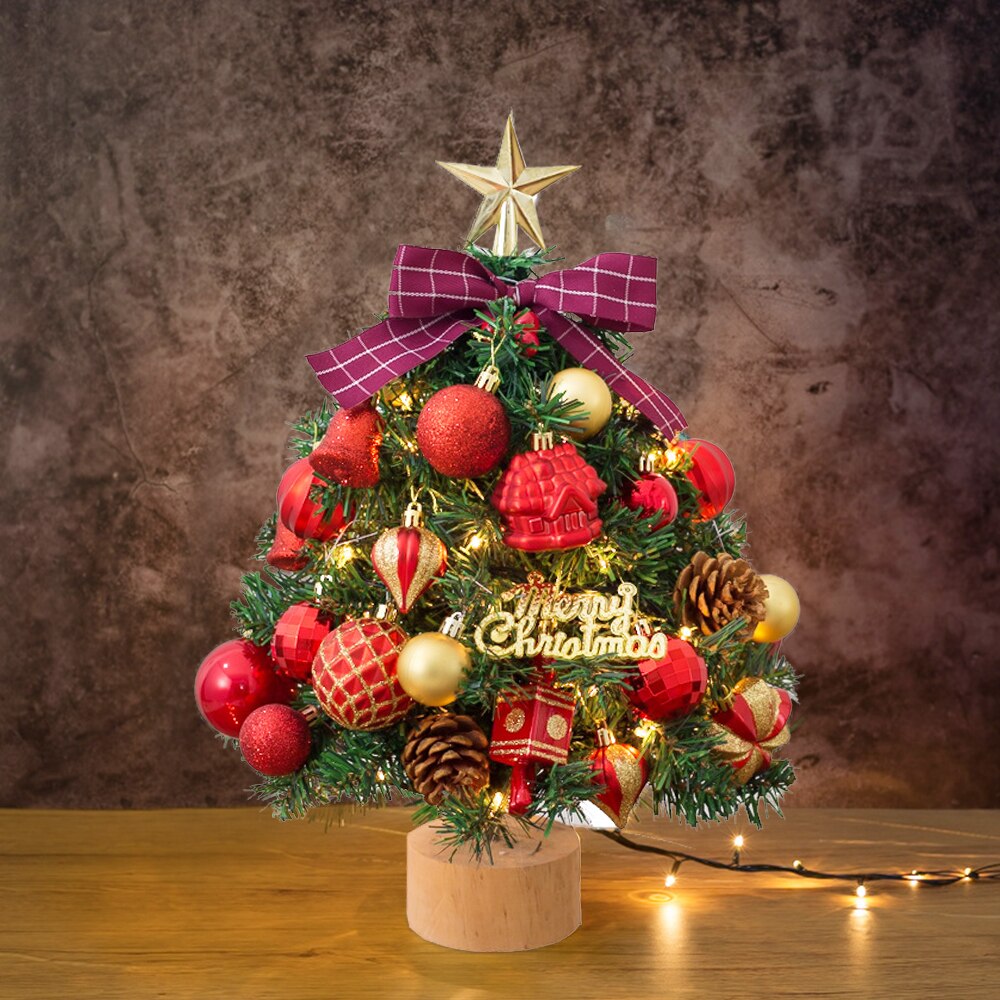 Lampe LED de Table en forme de sapin de noël, Mini sapin de pin, luminaire décoratif d&#39;intérieur, idéal comme de noël ou du nouvel an, 45CM