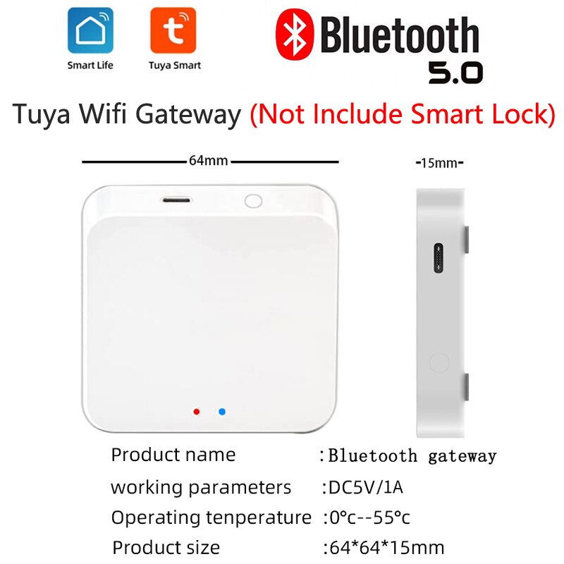 1000 User Bluetooth 125Khz RFID Access Controller Waterproof Fingerprint Access Control Keypad Tuya Mobile APP Remote Open: wifi gateway