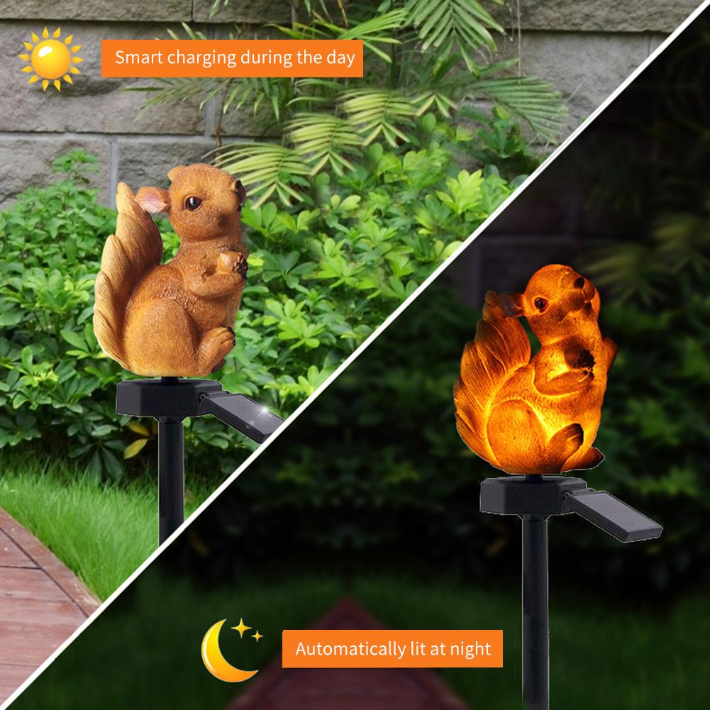 LED lampe solaire Cactus perroquet hibou lumière capteur contrôle pic lumière pour jardin chemin rue cour éclairage étanche: item-08 1pc
