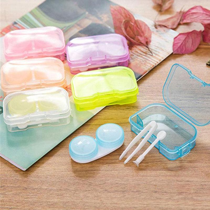 Eye Care Invisible Eyeglasses Box Vision Double-box Blank Container Box Lens Case Random Color