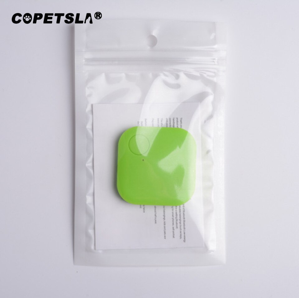 Copetsla 1 sztuk Pet inteligentny lokalizator Bluetooth pies GPS kamera lokalizator pies przenośny Alarm Tracker dla brelok etui wisiorek: Green B with battery