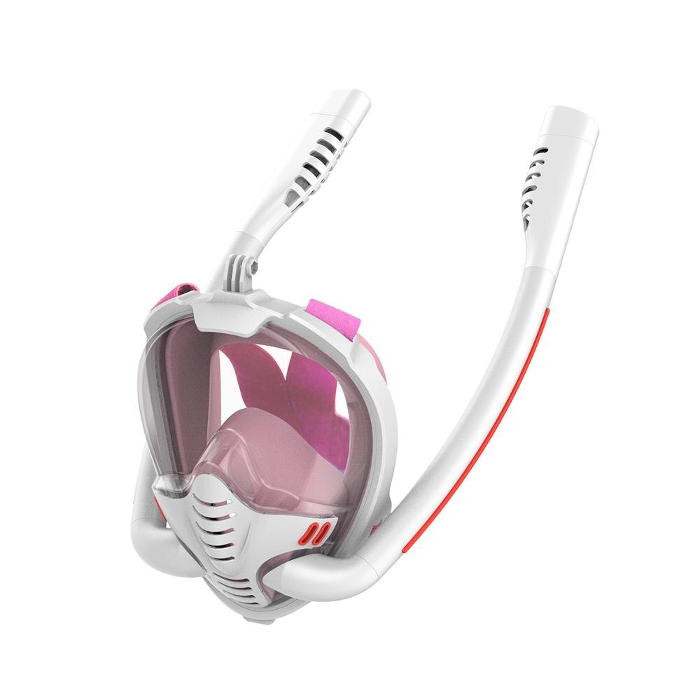 Nurkowanie maska dla dorosłych i dzieci podwodne Anti Fog pełna twarz Snorkeling pływanie nurkowanie maska K2 oddychanie separacja maska do nurkowania: COLOR08 / L/XL