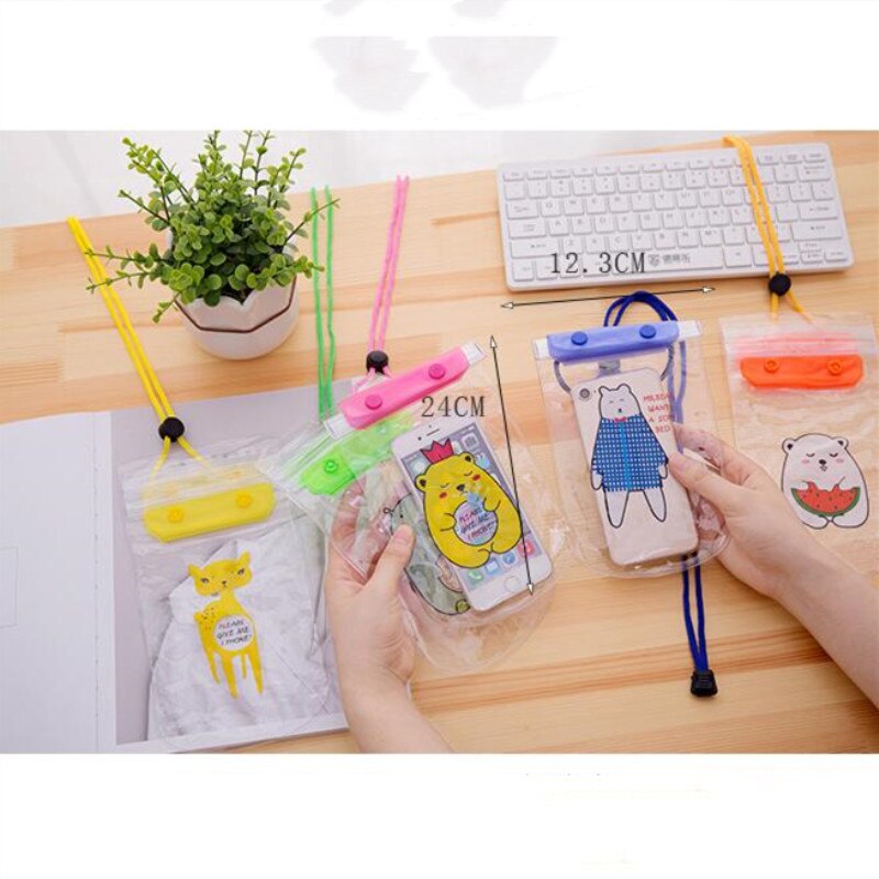 Funda impermeable para viaje y natación, funda para teléfono móvil de 3,5 pulgadas-5,5 pulgadas, accesorios para nadar