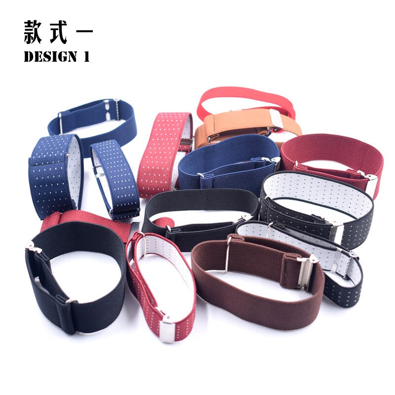 1 par gentleman formel skjorte armbånd ærmer strømpebånd holder business party manchet far & #39 ;s dag mouw kousenbånd 2.5 cm bredde